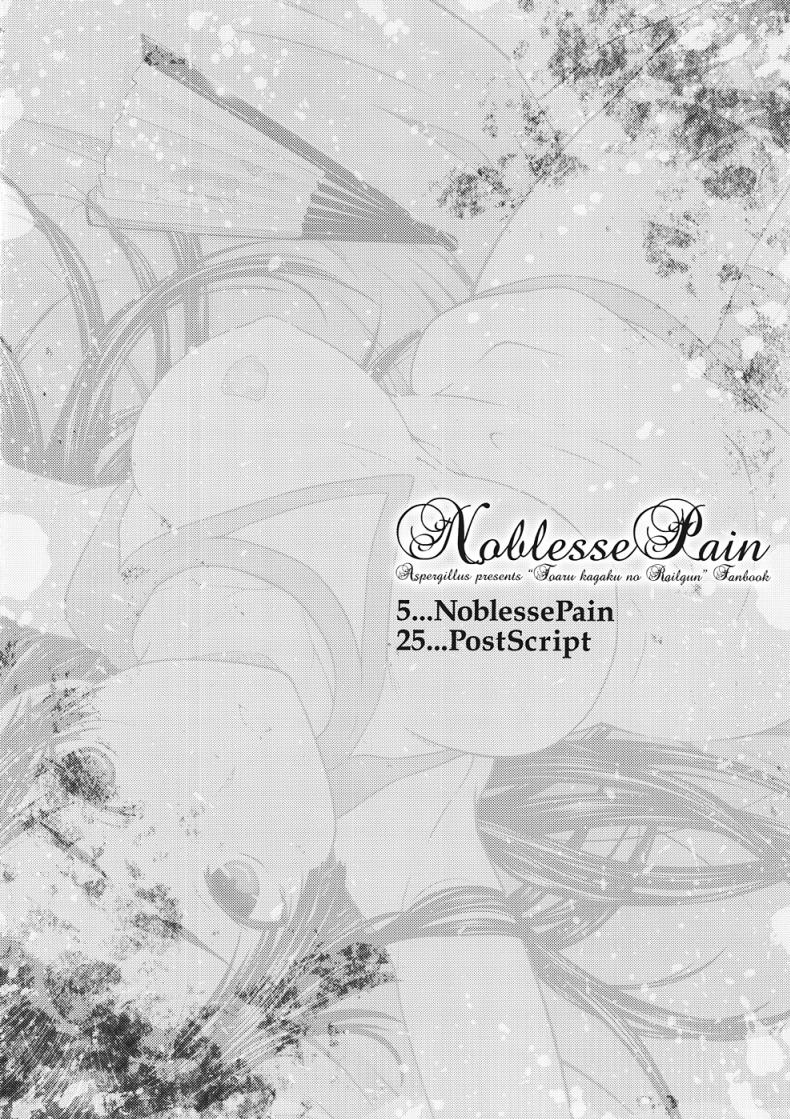 เค้นความลับกับสองหนุ่ม (C82) [Aspergillus (Okara)] Noblesse Pain (Toaru Majutsu no Index) - หน้า 3