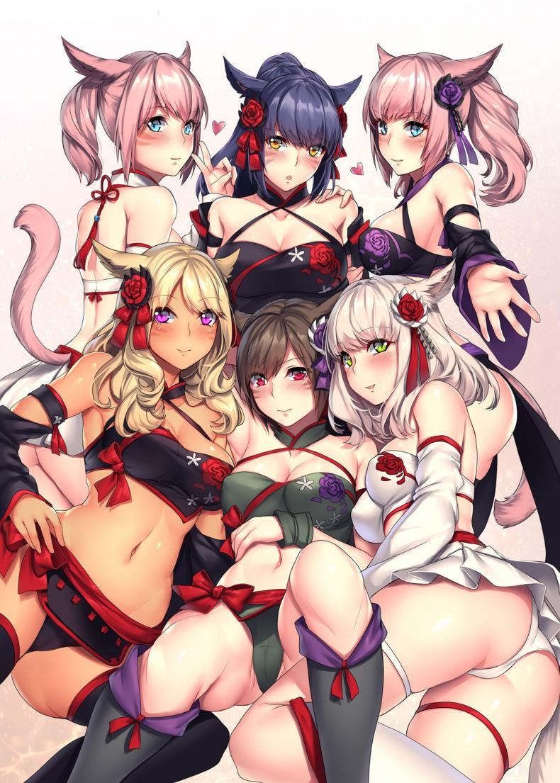 ฮาเร็มสาวหูสัตว์ [lionoil (Arumajiki)] Miqo’te x Harem Ore igai no FC men ga zenin Mesu’te na ken (Final Fantasy XIV) - หน้า 2