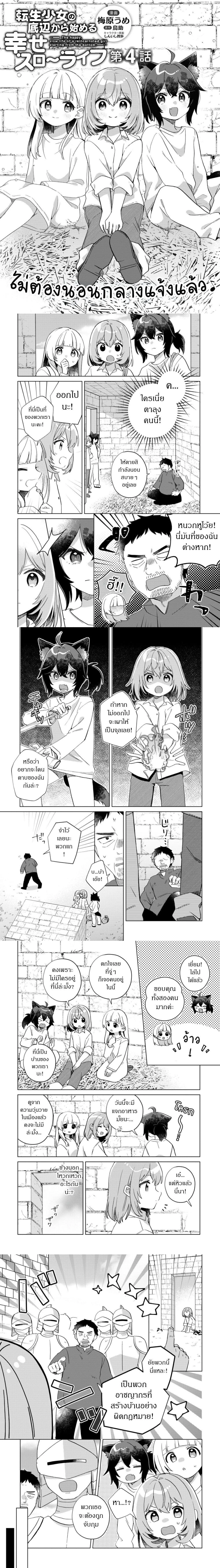 The Happy, Slow Life of a Reincarnated Girl Starting from the Bottom. - ชีวิตสโลว์ไลฟ์อันแสนสุขของสาวน้อยเกิดใหม่ที่เริ่มต้นจากก้นบึ้ง - หน้า 1